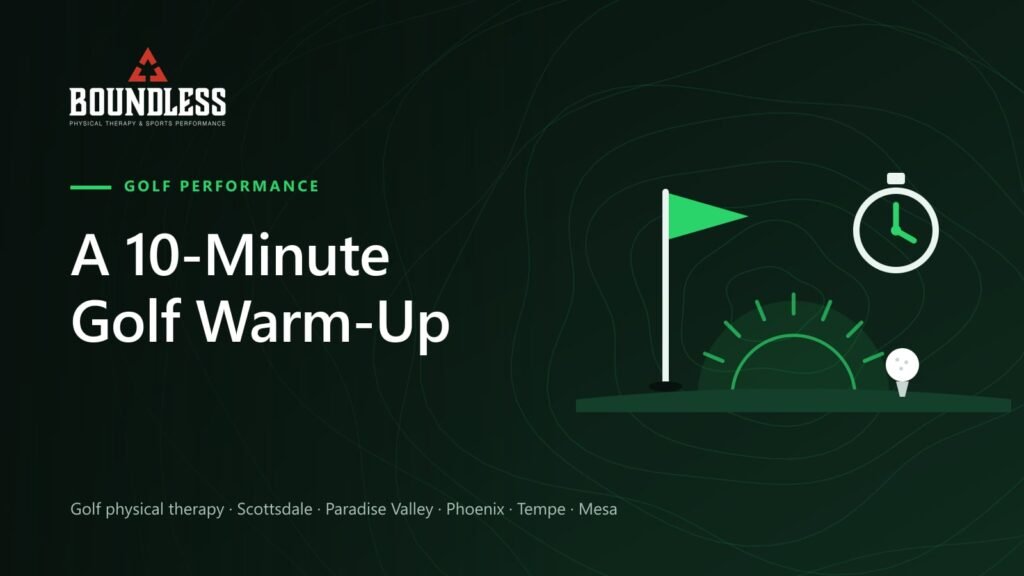 Illustration of a golf flag, a ball on a tee, a rising sun and a stopwatch